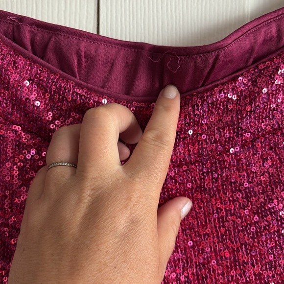NWOT💥Rachel Zoe Pink Sequin Casual Pants - Picture 4 of 10